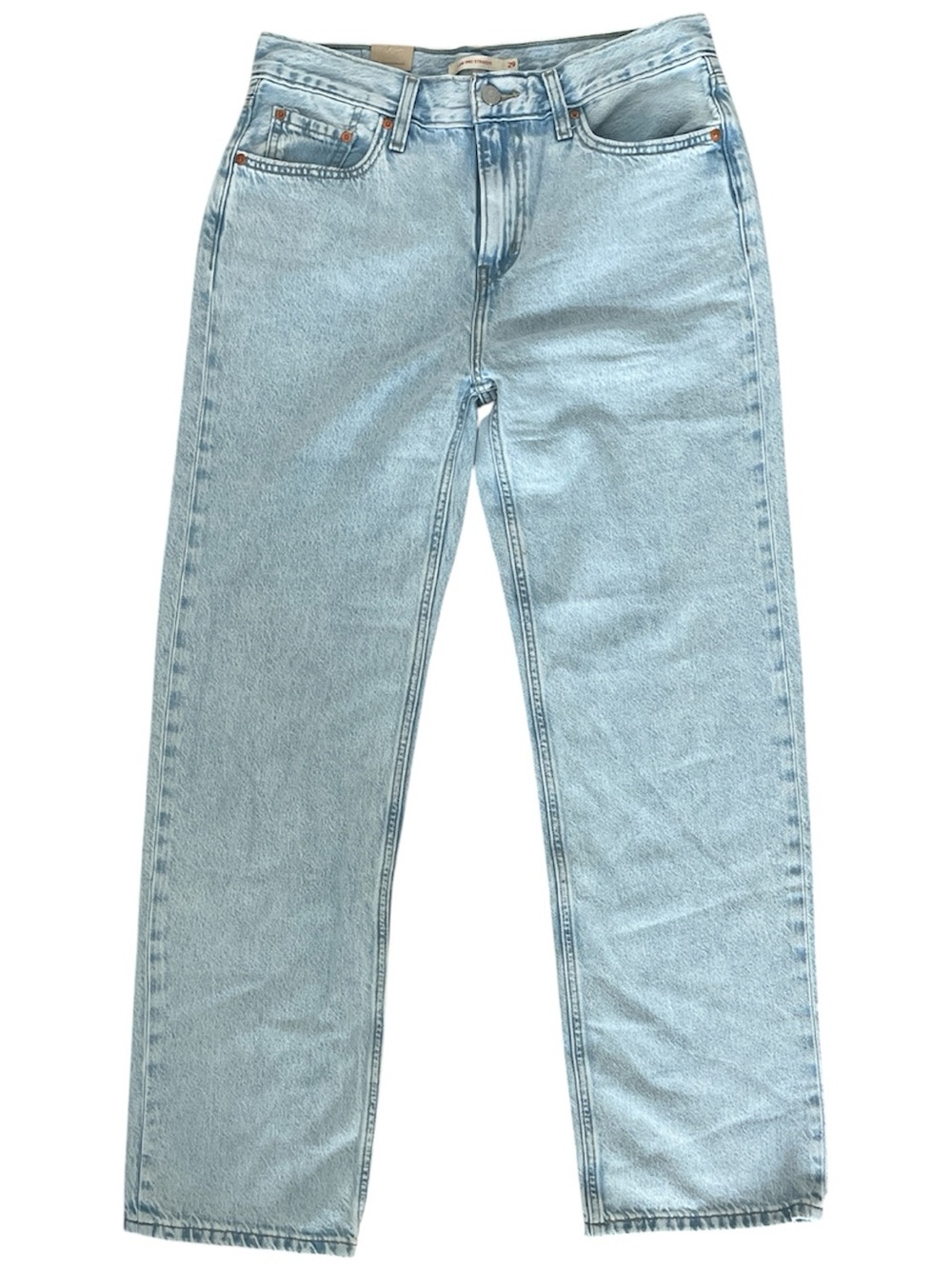 LEVIS LOW PRO STRAIGHT LEG RELAXED FIT JEANS SIZ 29" X 30" -LIGHT BLUE- NWT - Picture 3 of 7
